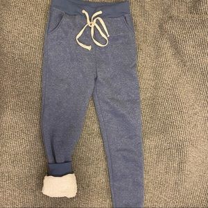Fuzzy sweatpants
